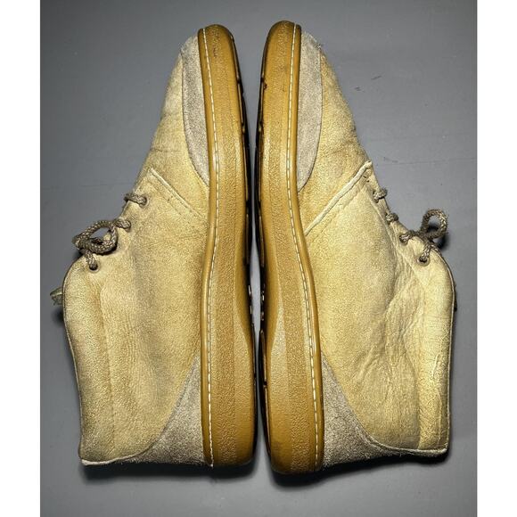 UGG Australia Boots Mens Size 12 Tan Suede Sheepskin Chukka Lace Up Wool Lined - Picture 4 of 10